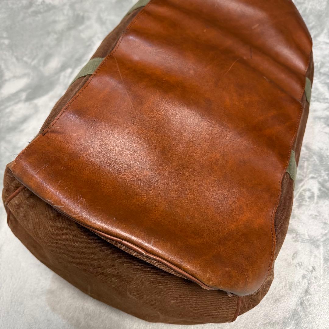 80s L.L.Bean エルエルビーン レザー キャンバス ダッフルバッグ