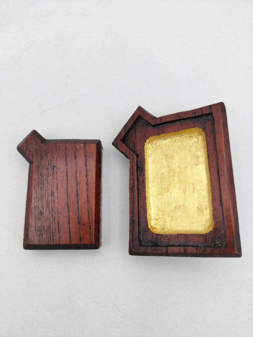 b666 香合 草庵 苫屋 家 和田謹斎 木箱 茶道具 古物