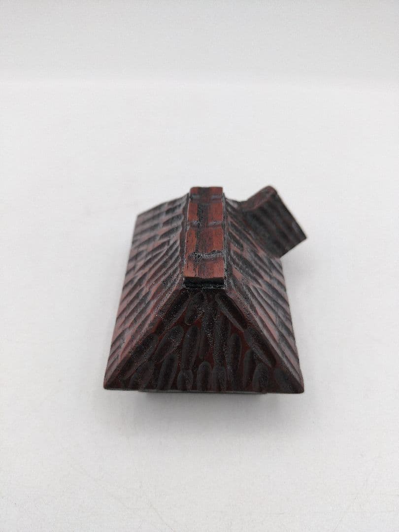 b666 香合 草庵 苫屋 家 和田謹斎 木箱 茶道具 古物