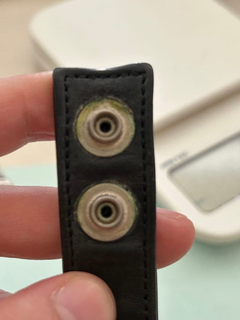 クロムハーツ　クロス3スナップ　革ブレスレット