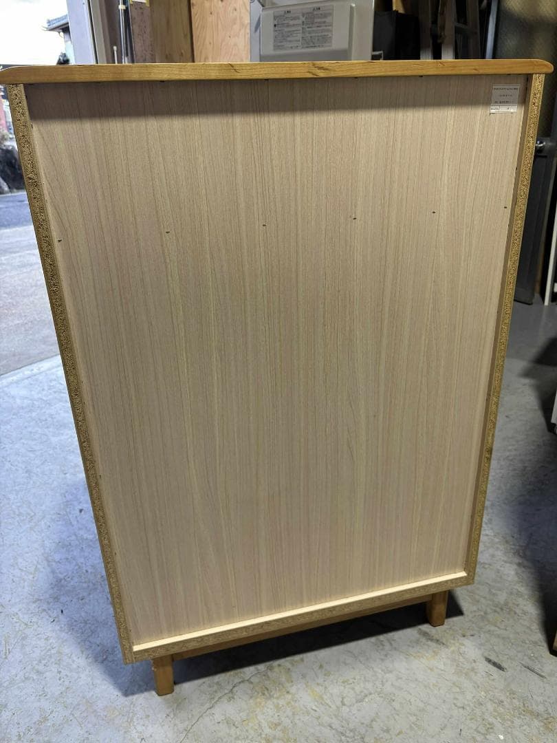 ペコ 服部家具 モダン ハイチェスト、整理タンス 6段幅80cm Used