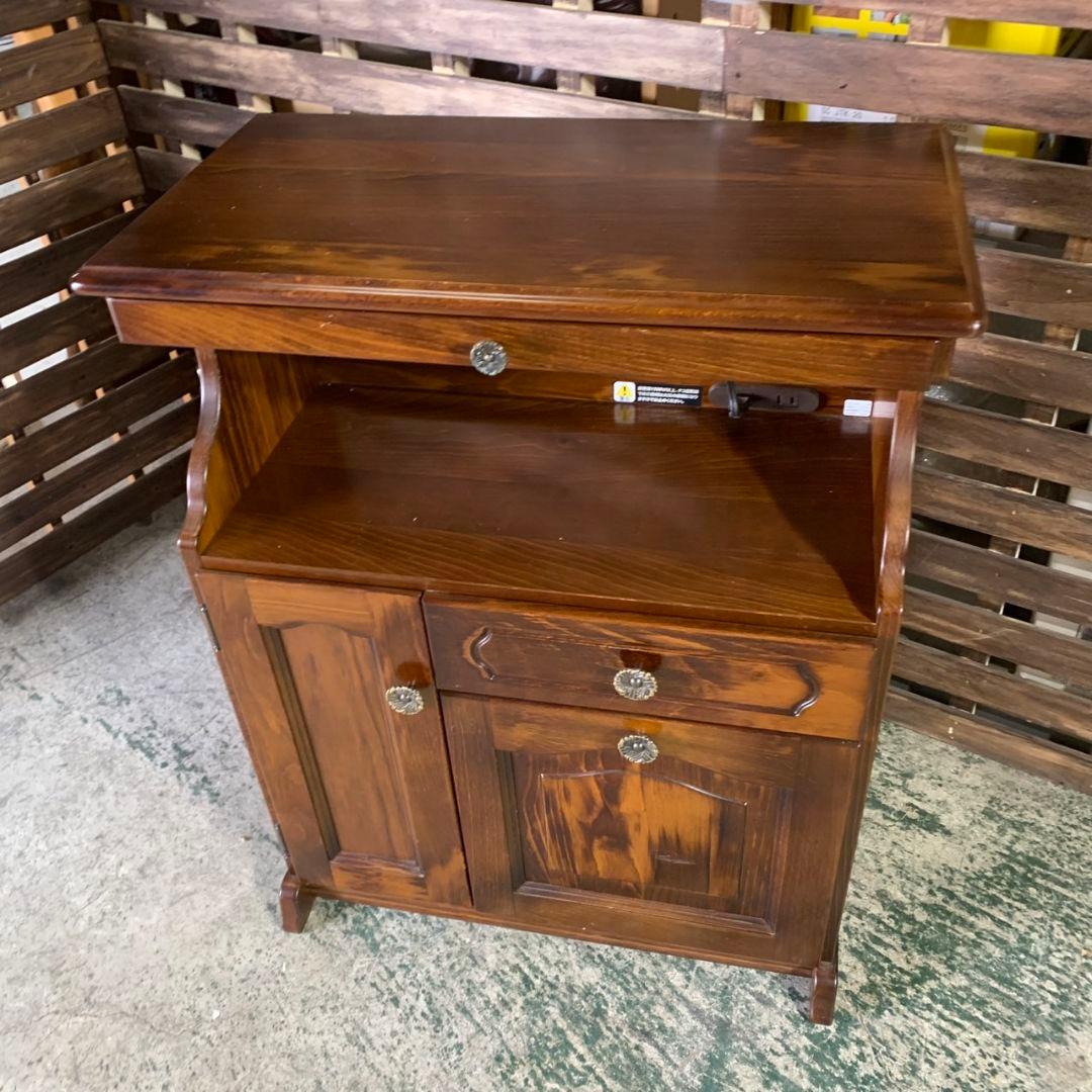 I651 現状品 Karimoku カリモク コロニアル 電話台 サイドチェスト