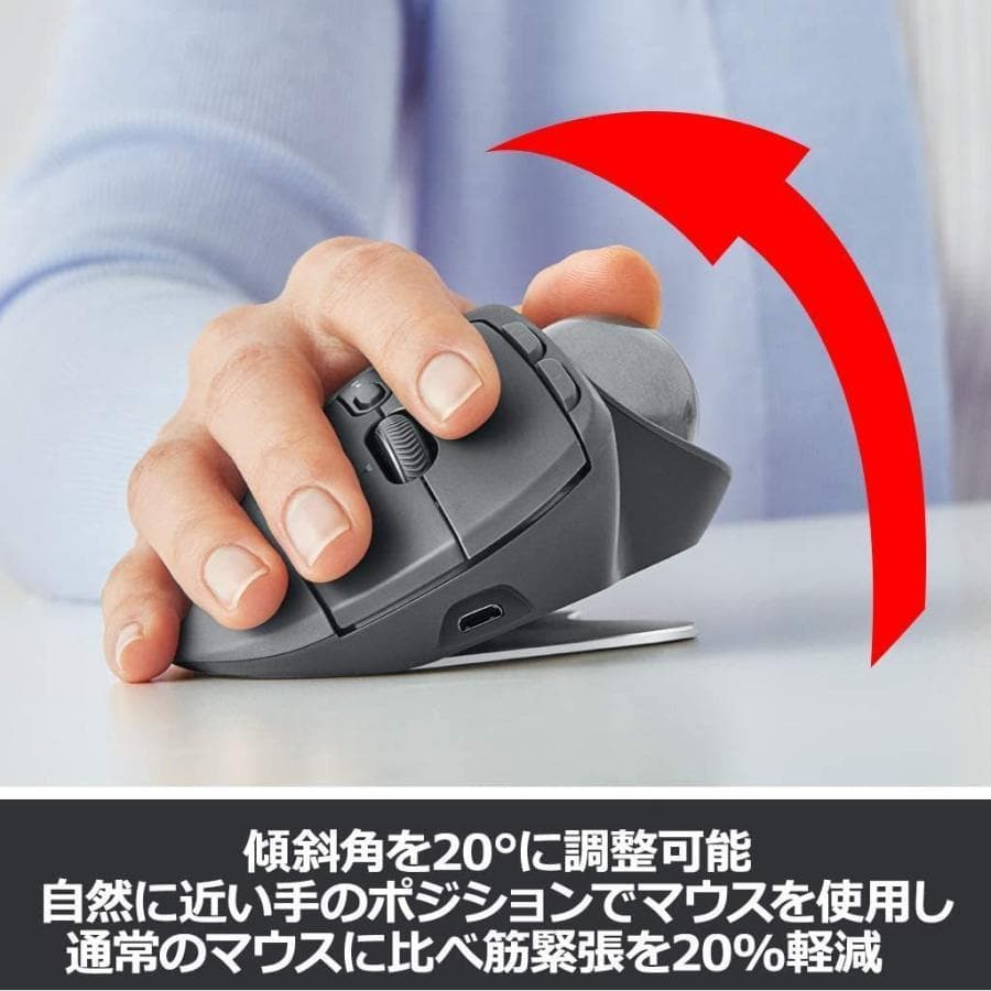 Logitech Mx Ergo Wireless マウス 中古C