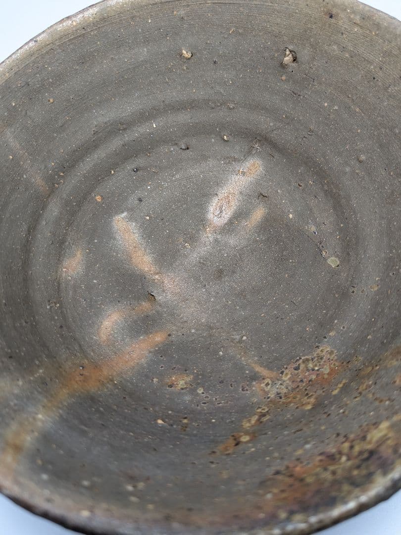 岡山県重要無形文化財 森陶岳 備前焼 金彩緋襷茶盌 合箱 抹茶碗 茶道具 茶器