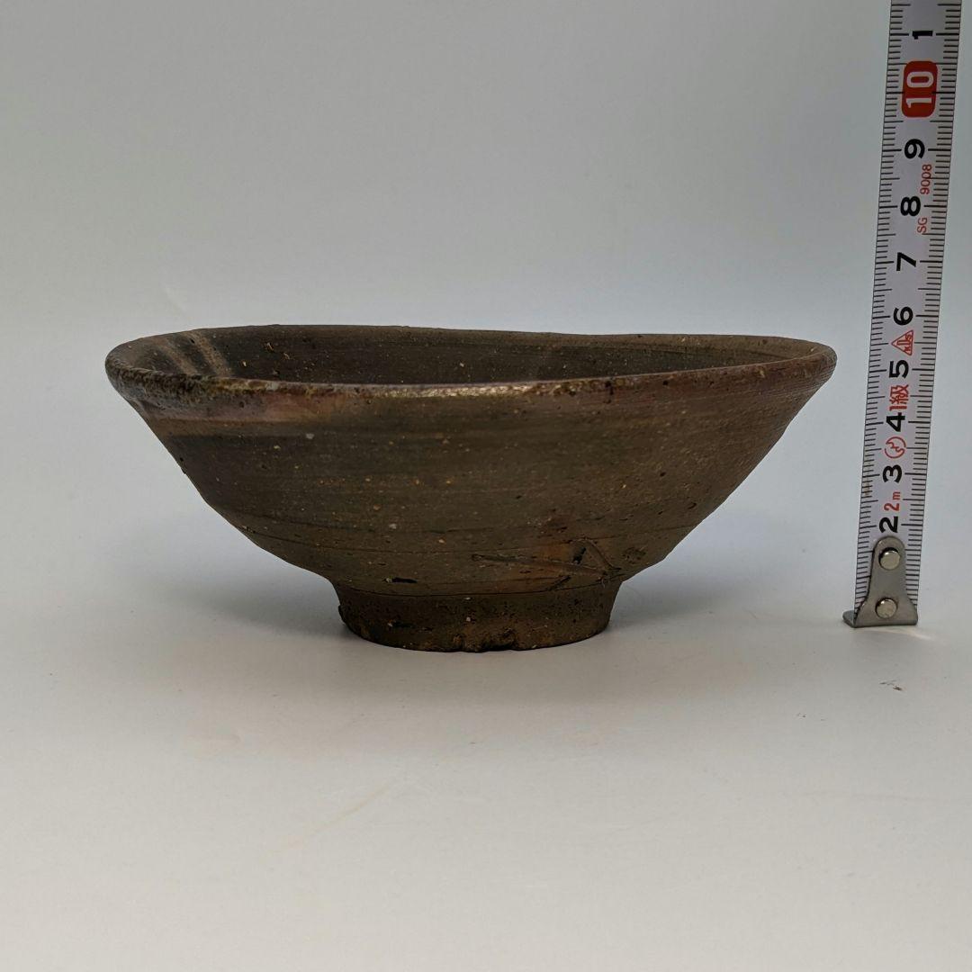 岡山県重要無形文化財 森陶岳 備前焼 金彩緋襷茶盌 合箱 抹茶碗 茶道具 茶器