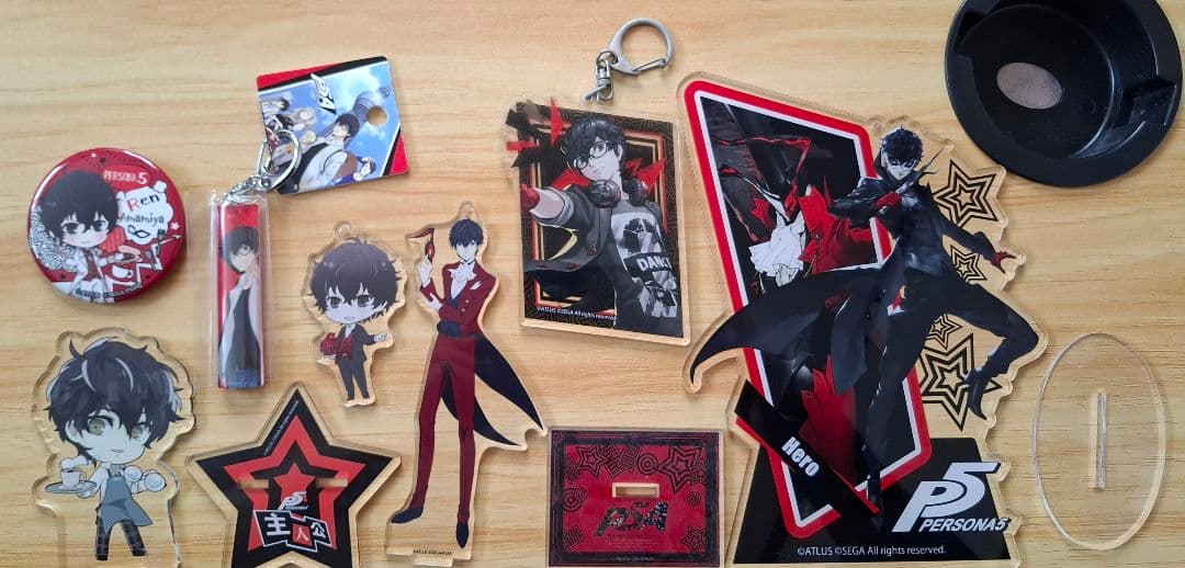 【画像2枚あり】ペルソナ5　主人公　グッズセット