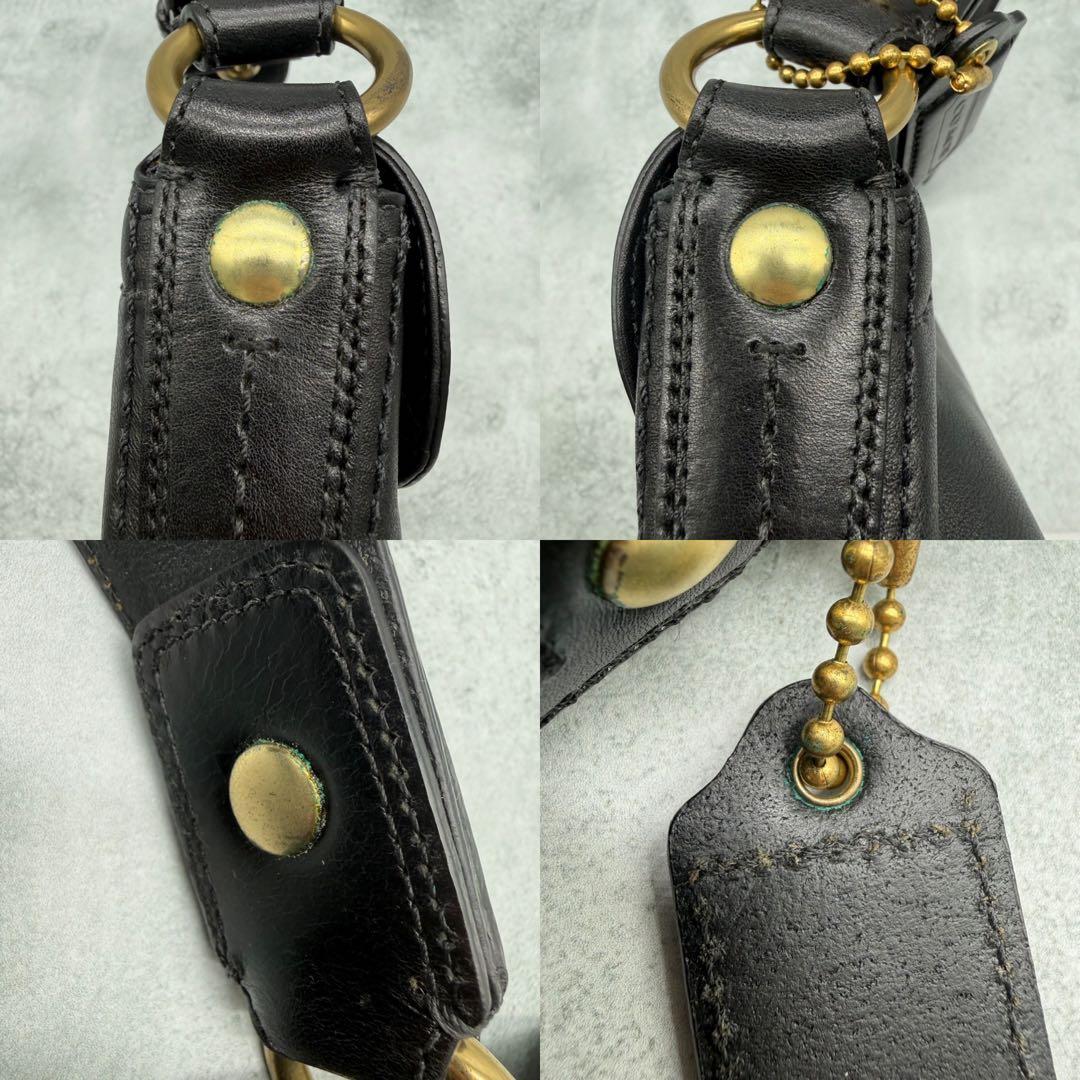 【良品】COACH コーチ ワンショルダーバッグ ソーホー レザー 肩掛け 黒