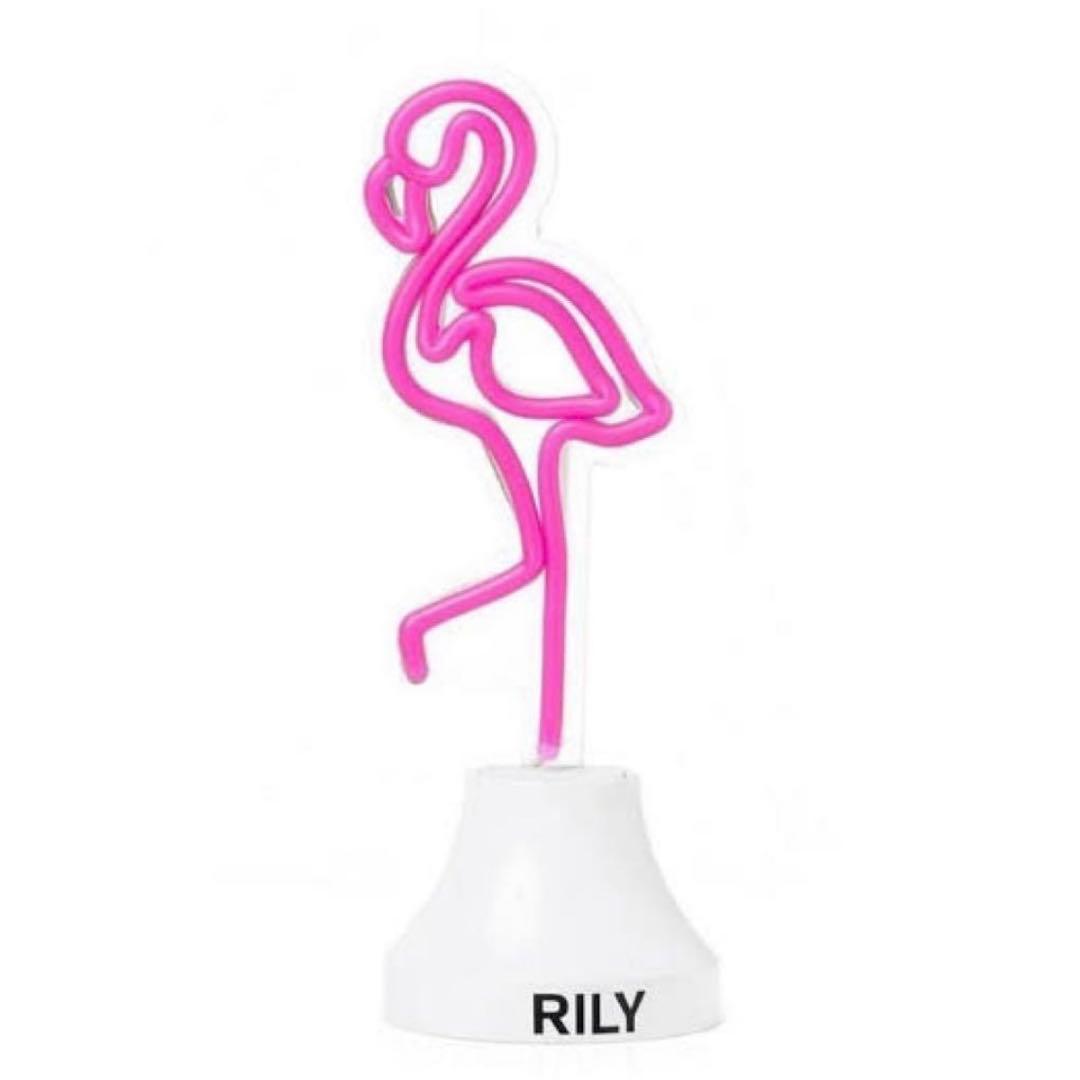 RILY フラミンゴ　ソフトクリーム　ネオンサイン　セット