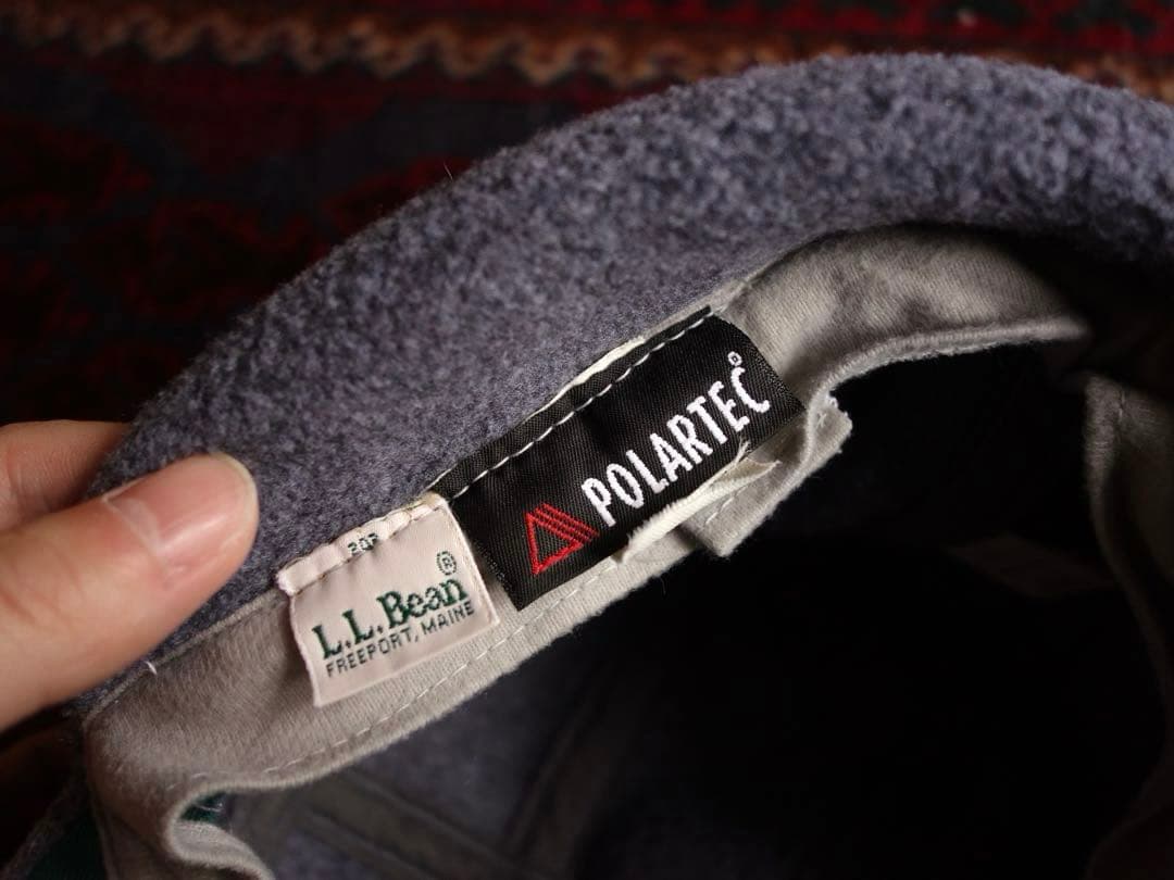 l.l.bean フリースキャップ L USA製 polartek ポーラテック