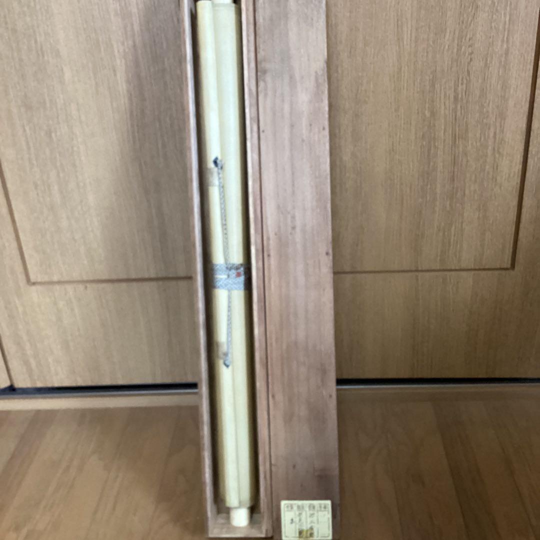 池上秀畝　筆　　紙本肉筆彩色画　【秋草図】　桐箱　軸先骨　　掛軸一幅　200