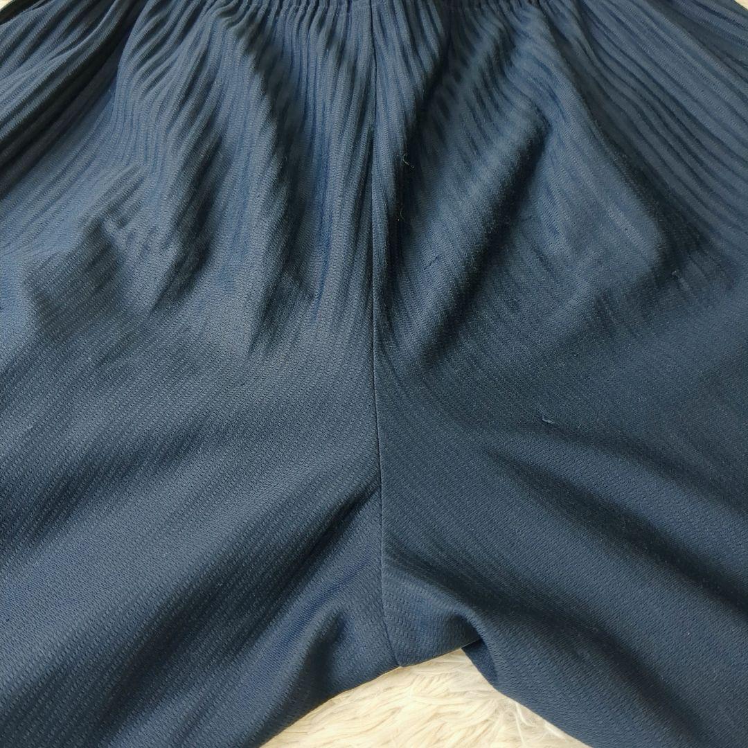 オムプリッセイッセイミヤケ サルエルパンツ プリーツ ネイビー size3