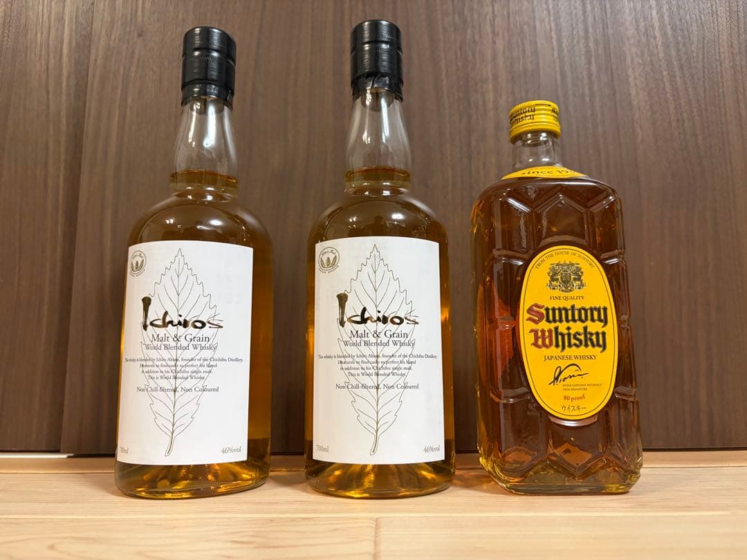 イチローズモルトホワイトラベル2本セット　角瓶おまけ