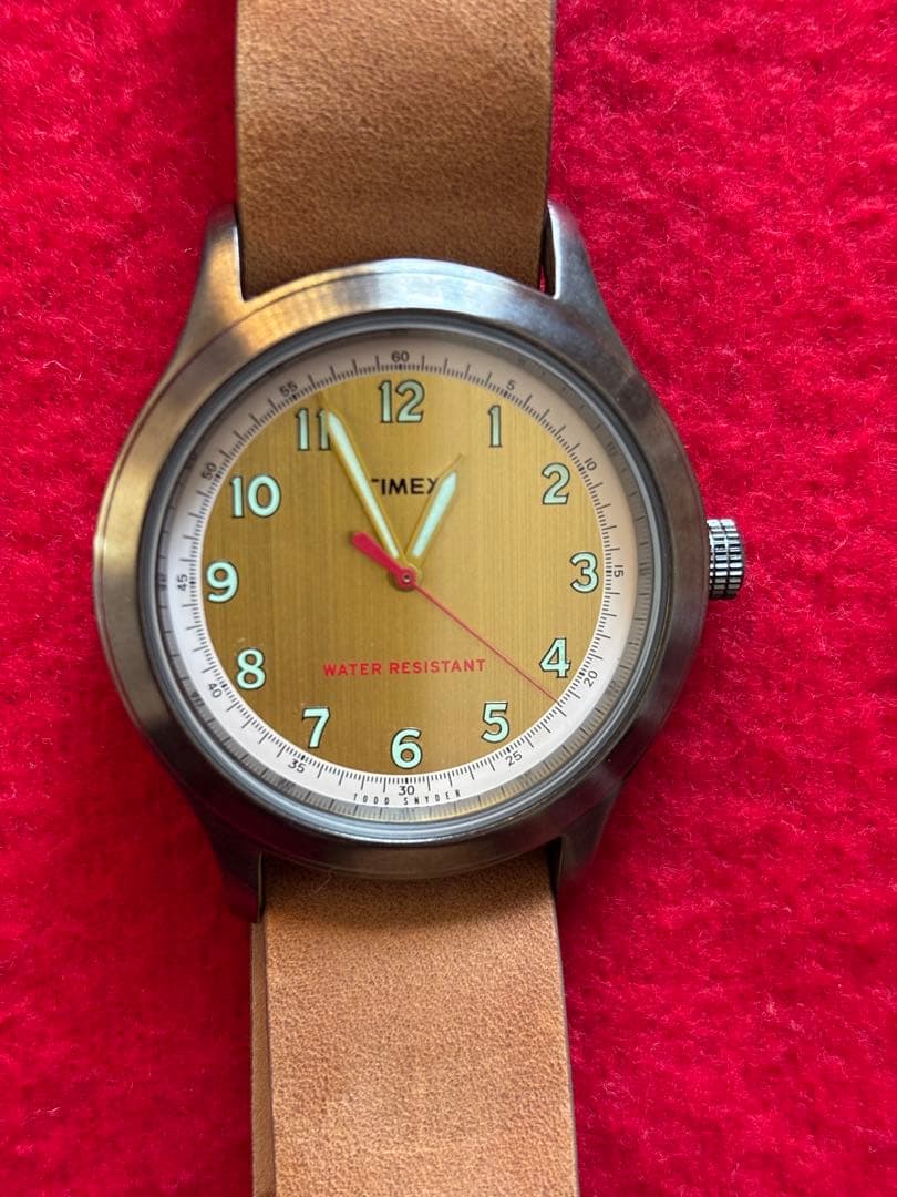 TIMEX RE-ISSUE 腕時計 ゴールドダイアル