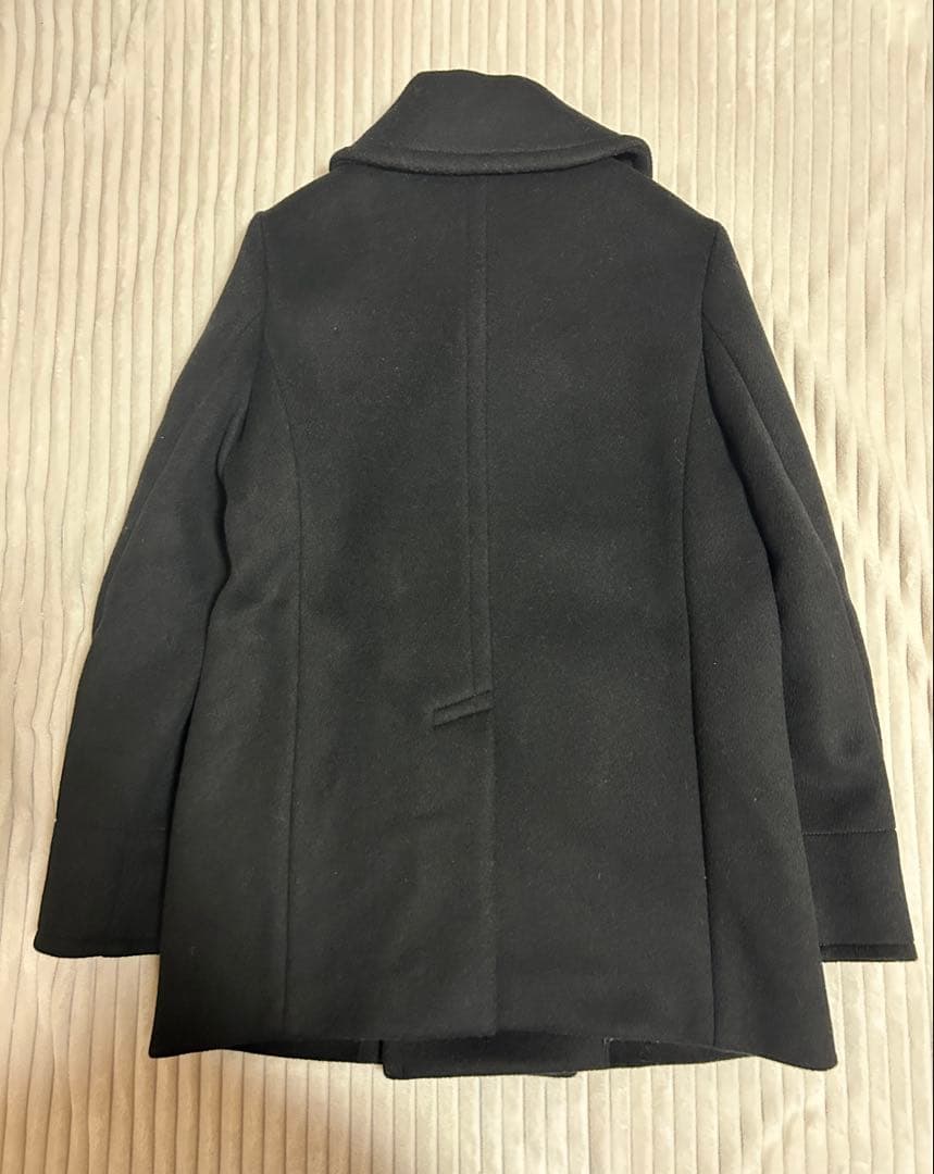 【美品 1度のみ使用】HYKE ハイク　黒　ショート丈　Pコート　サイズ：1