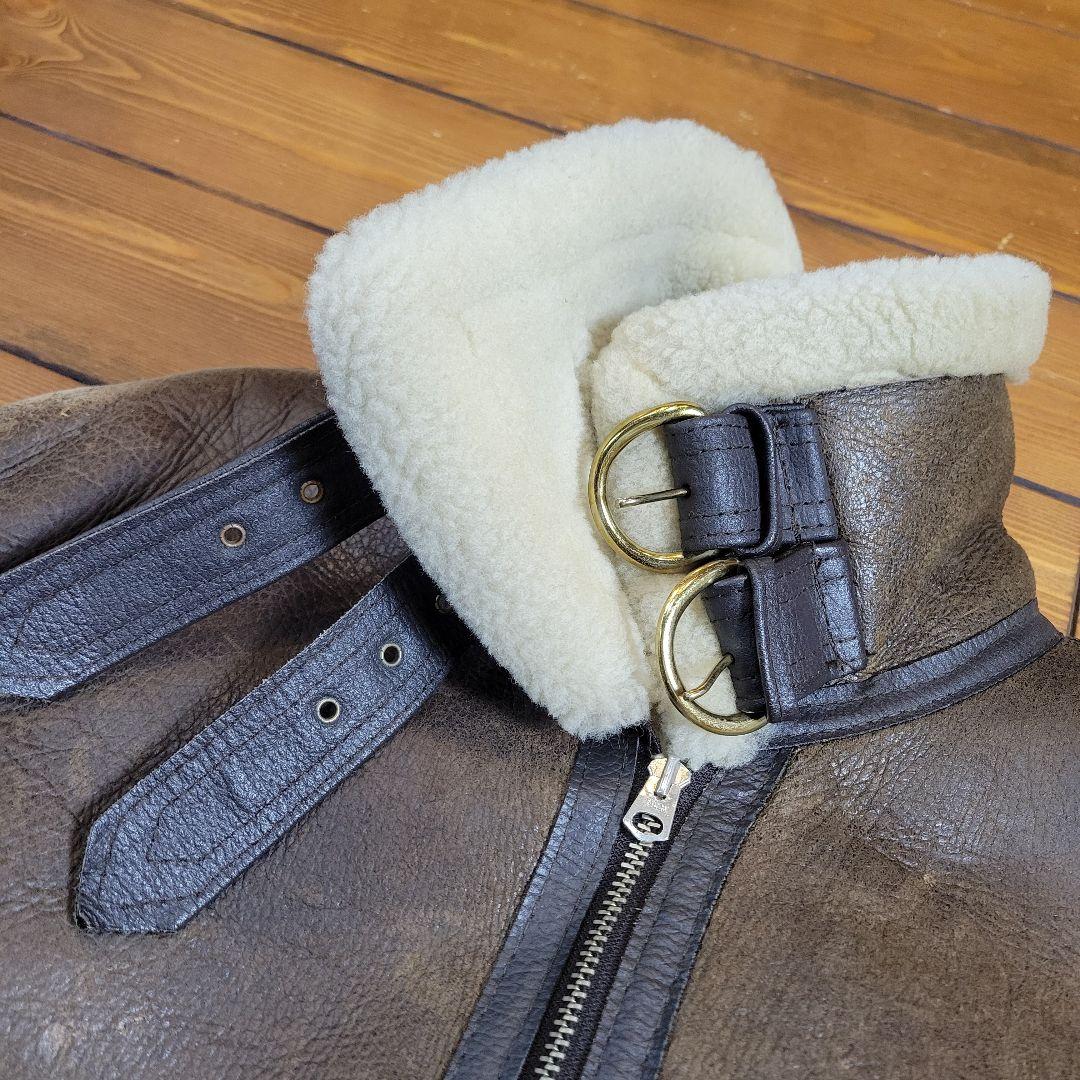 USA製 インシグニアレザー ムートンジャケット B-3 サイズ40