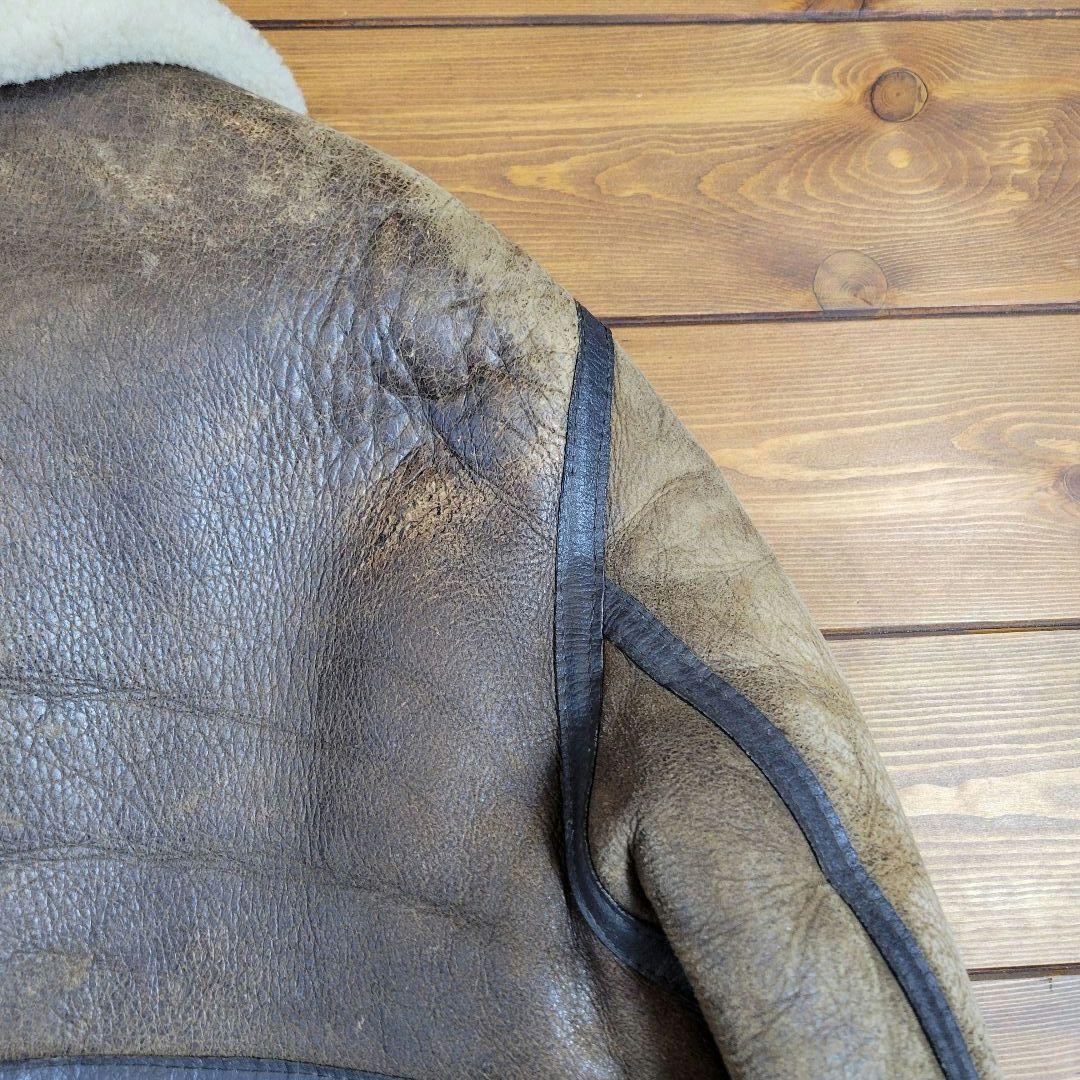 USA製 インシグニアレザー ムートンジャケット B-3 サイズ40