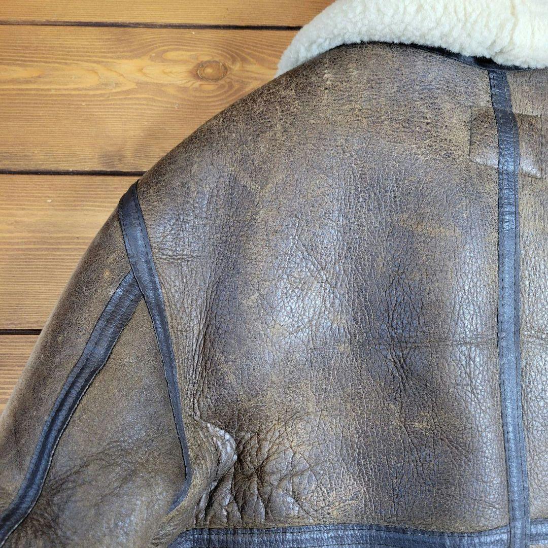 USA製 インシグニアレザー ムートンジャケット B-3 サイズ40