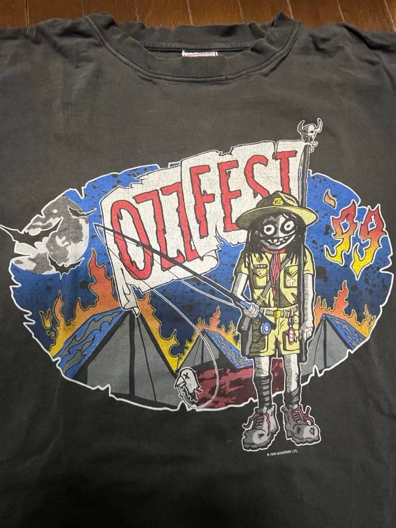 1999年ozzfestオズフェスオズボーンロックTツアーTヴィンテージT