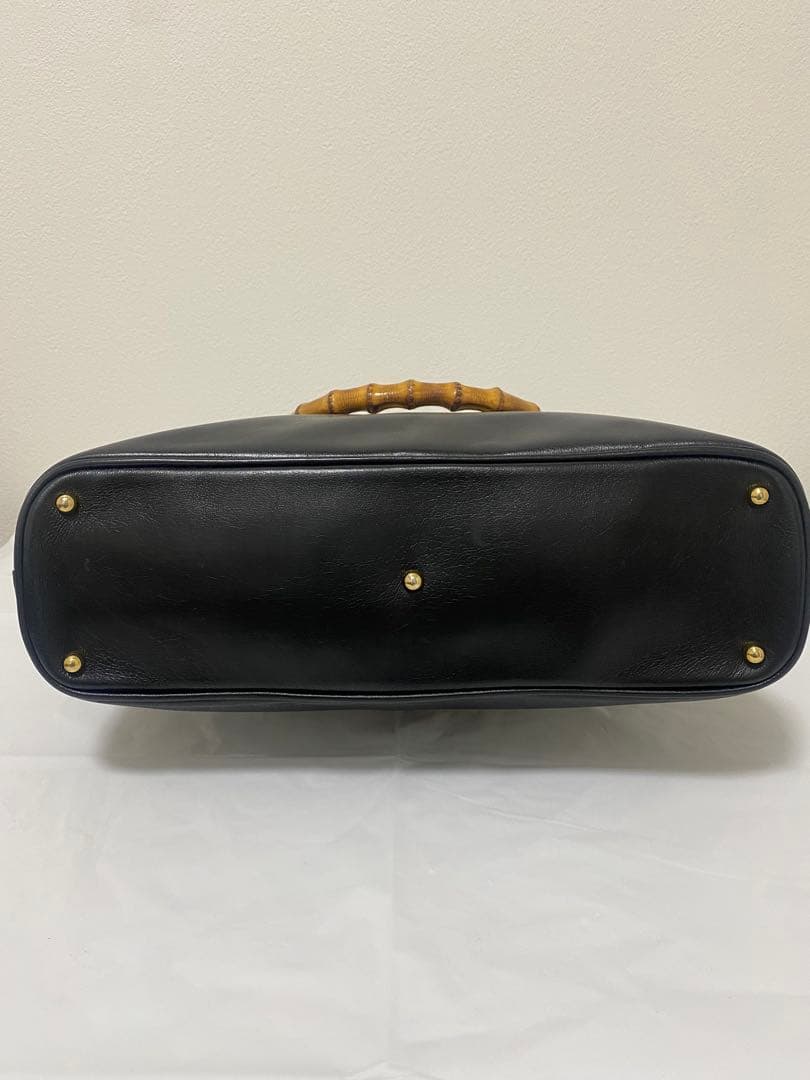 GUCCI グッチ バンブー ハンドバッグ ブラック 2WAY ショルダーレザー