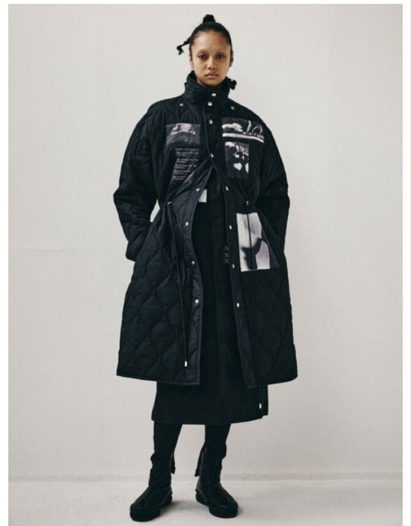 ジャケット・アウター ALMOSTBLACK / LAYERED ZIP-UP COAT 2