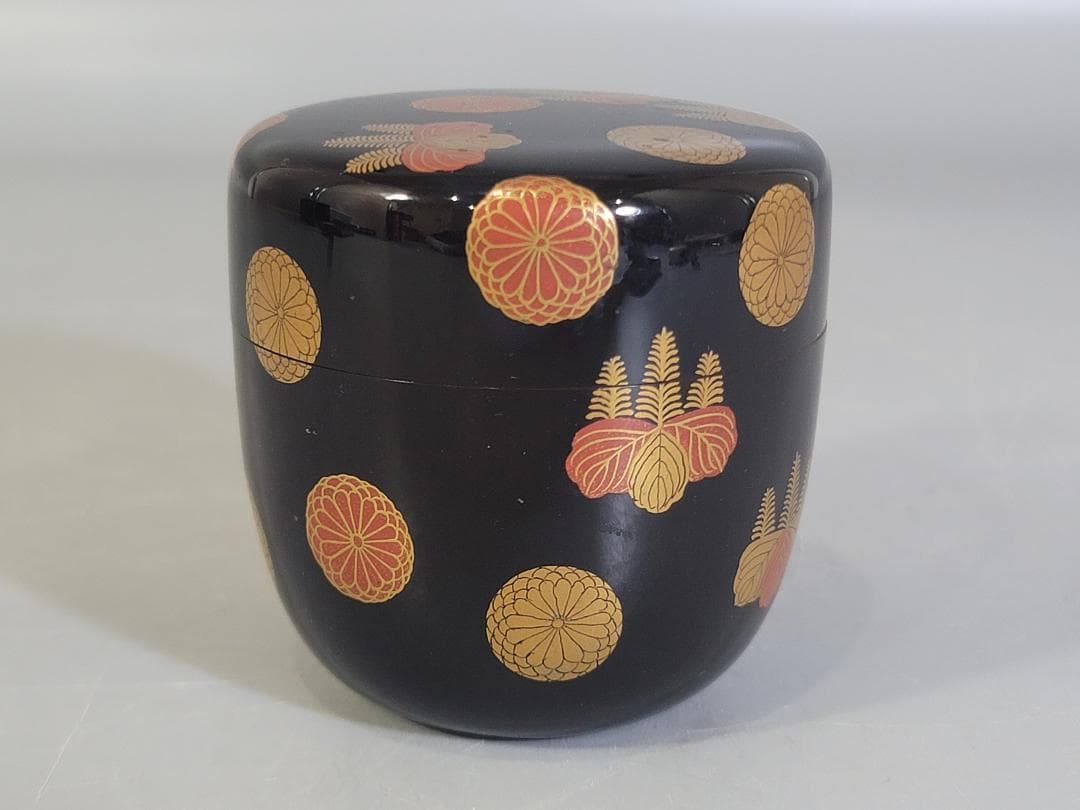 茶道具 長野横笛 作 高台寺蒔絵 棗 美品 古美術