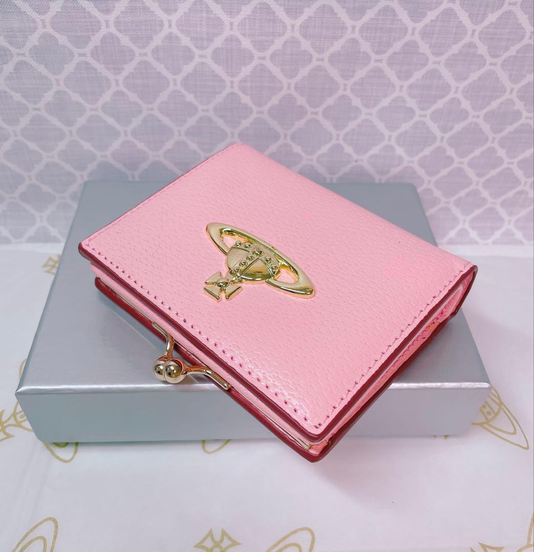 【可憐♡ショッパー付】新品 Vivienne Westwood 二折財布 ピンク