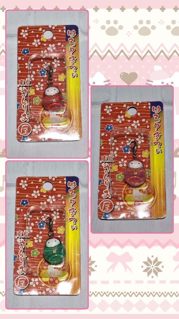 東京さんりお屋✩3種✩2002✩姫だるま✩限定キティ✩ご当地キティ
