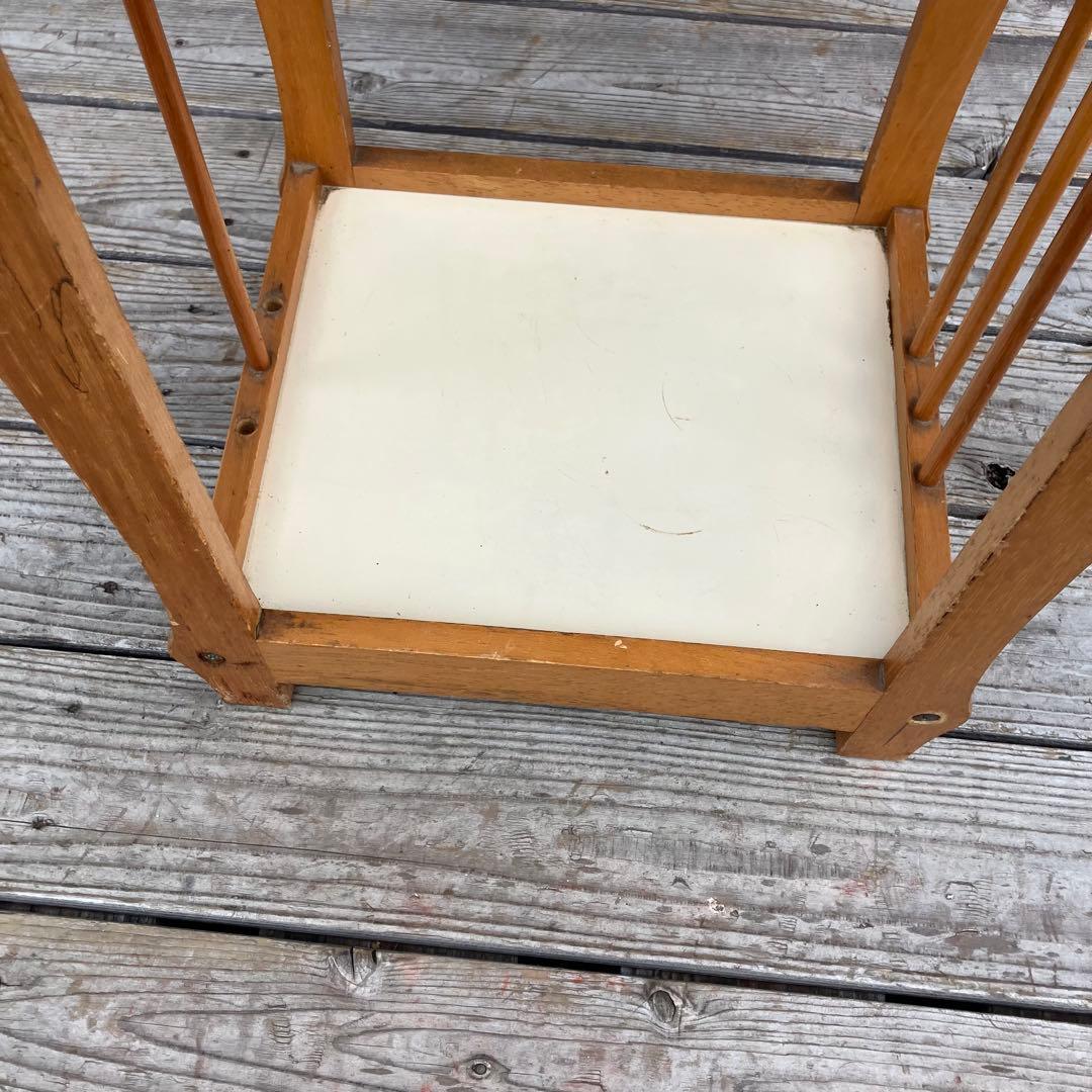 昭和レトロ 木製コンソールテーブル コールキャビネット 電話台 飾り棚 花台