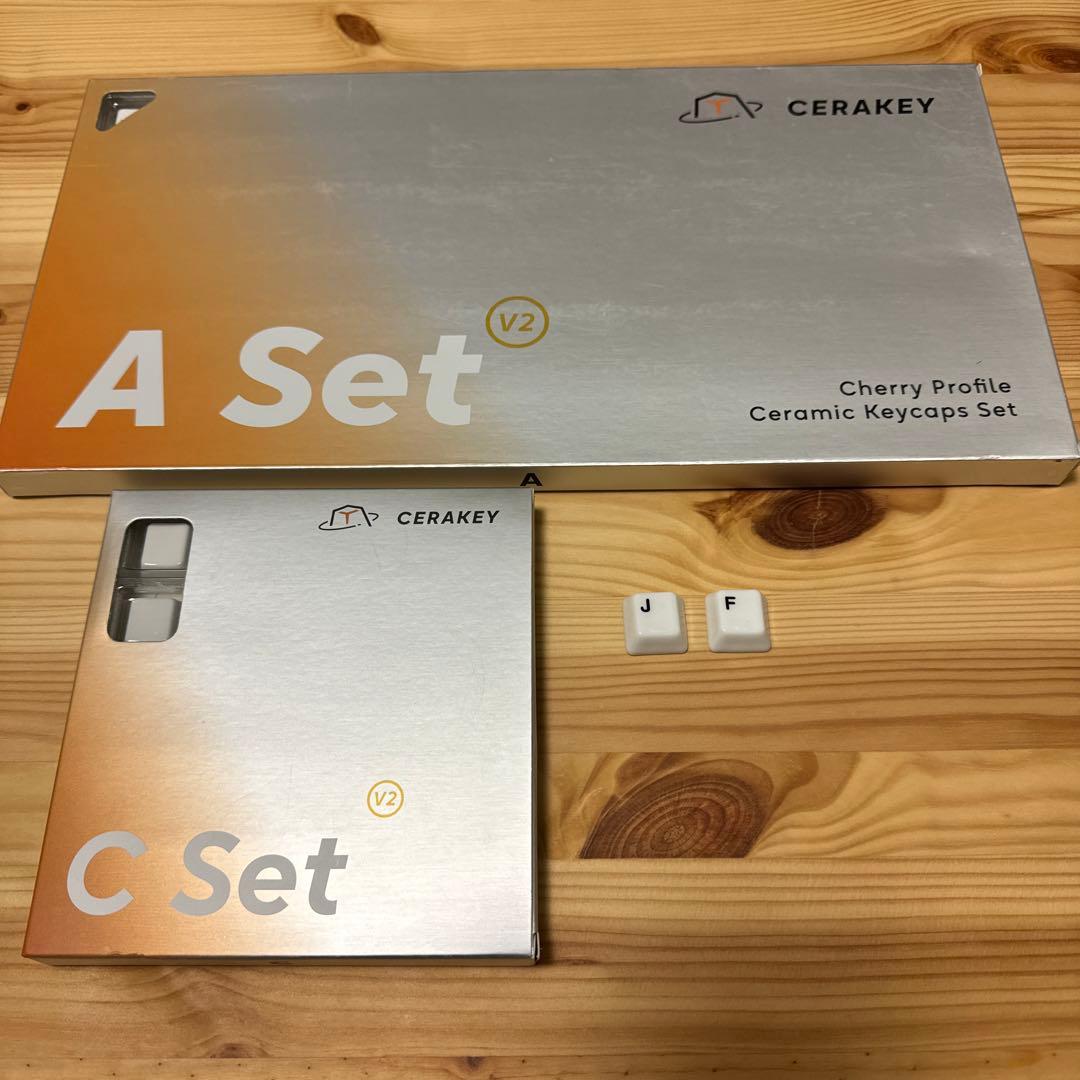 キーボード Cerakey V2 White A set + C set + I set