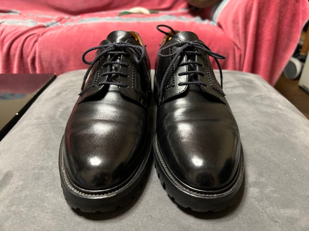 f*5様 J.M.WESTON プレーントゥ カーフ ブラック 8C　26cm