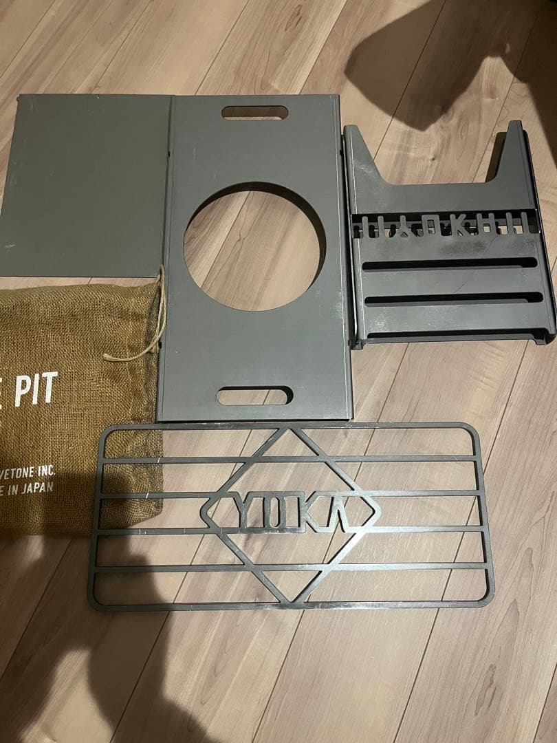 【未使用】YOKA 焚き火台 メタルグリル 収納バッグ付き
