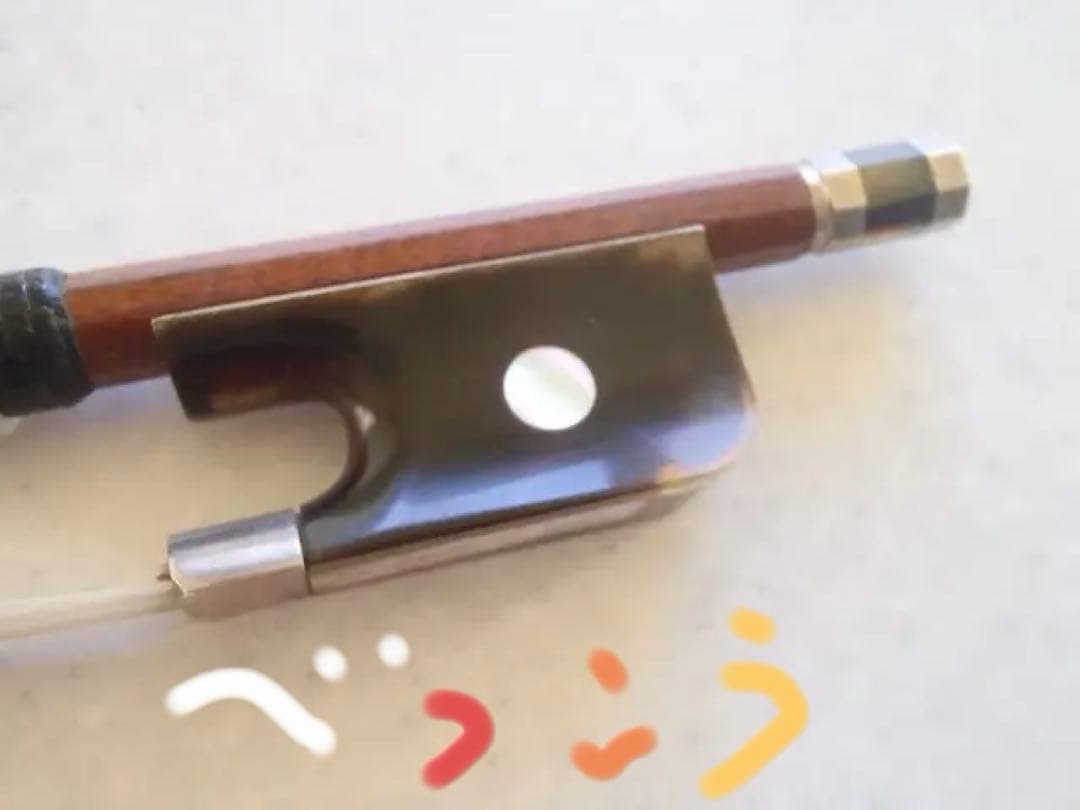 ☘️ べっこう 鼈甲 フロッグのチェロ 弓 シャコンヌにて当時価格33万円