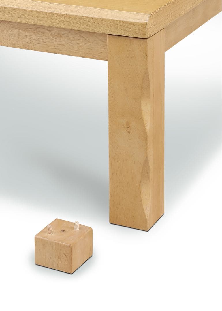 【新品】継脚付きこたつ　こたつヒーター 120 ナチュラル 匠 暖卓 高さ調整