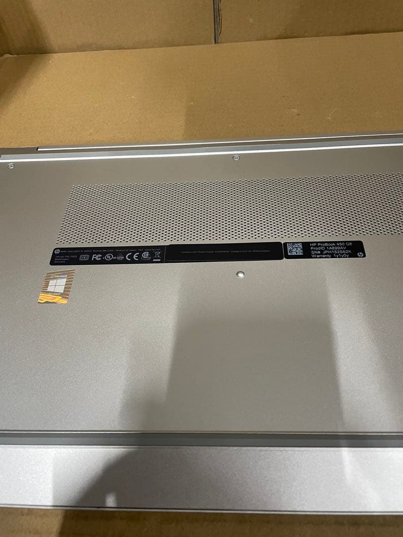 ノートパソコンprobook 450G8