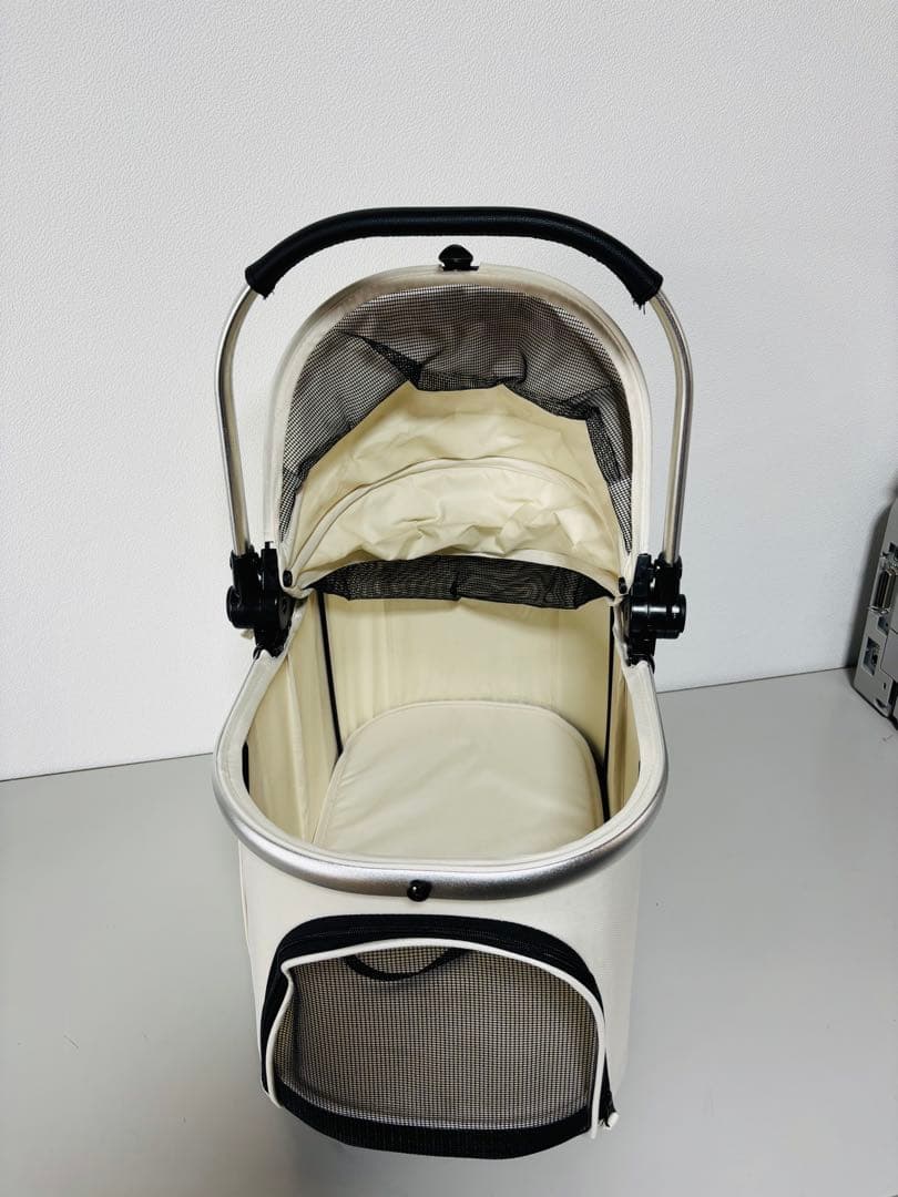 値下げ　送料無料！美品 ペットカート smooca mini《ホワイト》