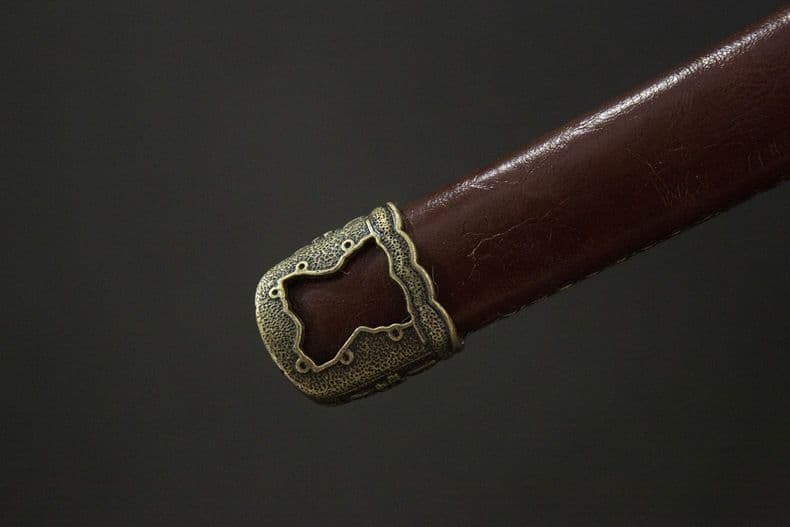 【ブラウン】98式軍刀 武具　刀装具　日本刀 模造刀 居合刀 武蔵 指揮 鋼刀