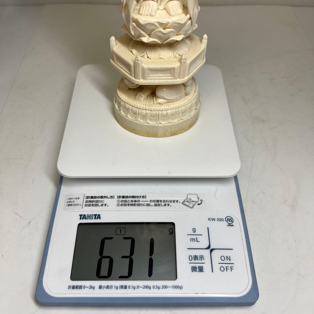 古龍在銘　聖観音像　631g トエトサ　東な7-1221☆2F