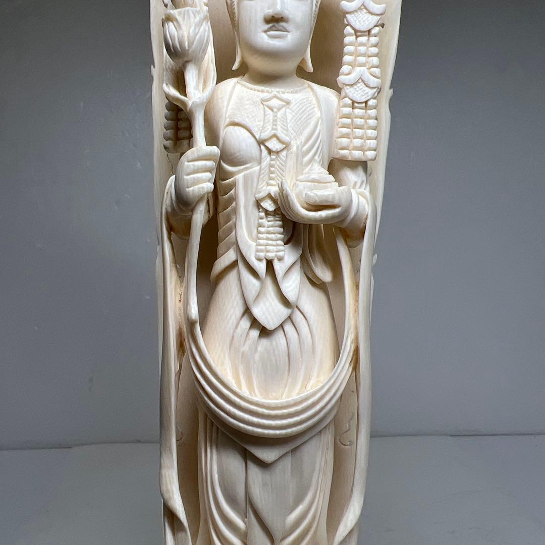 古龍在銘　聖観音像　631g トエトサ　東な7-1221☆2F