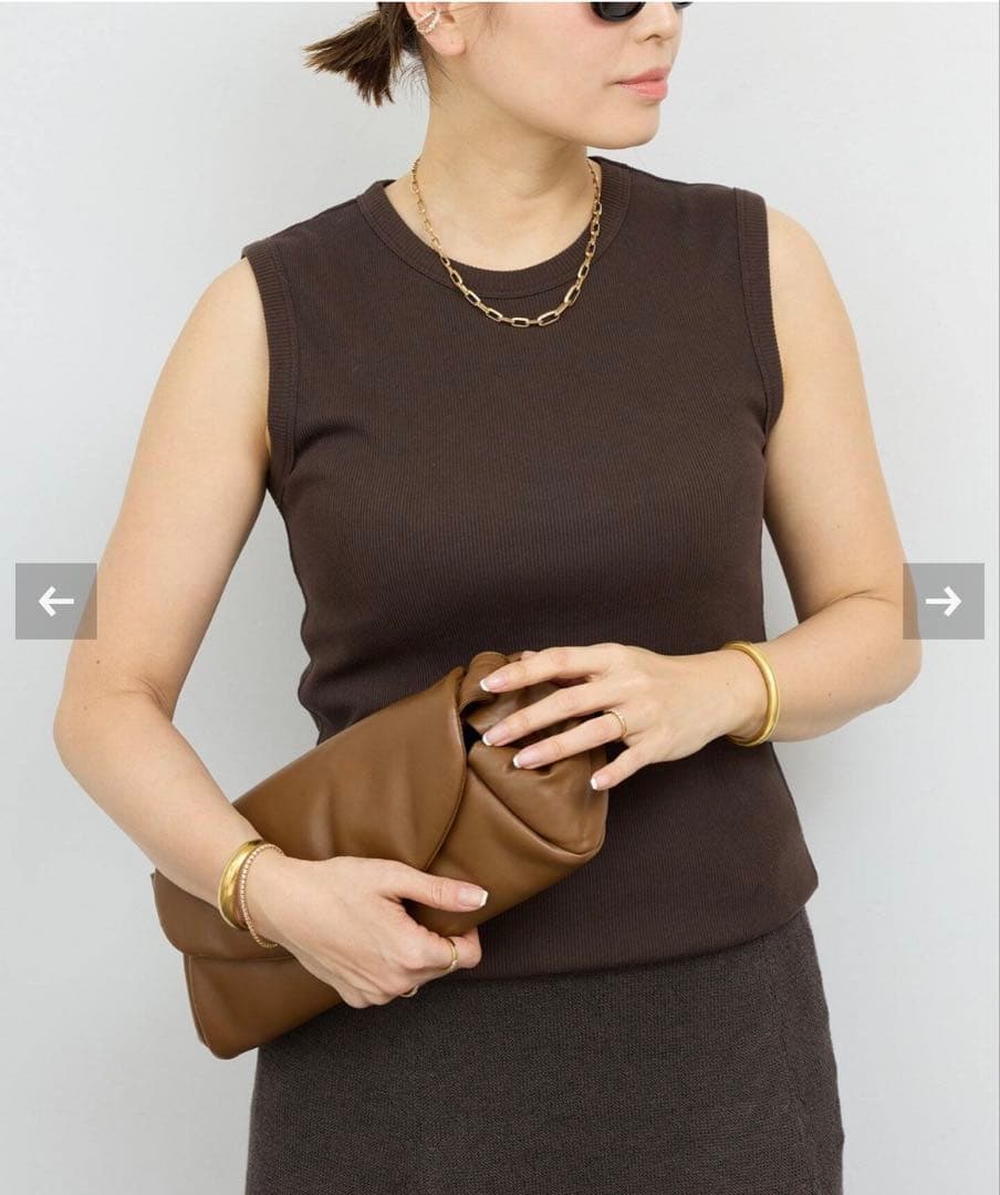 今季ドゥーズィエムクラスsleevelessプルオーバーブラウン