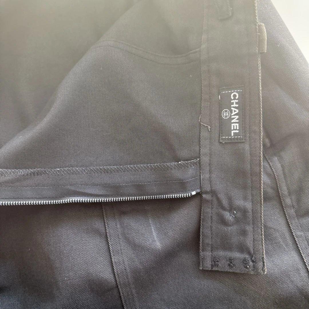 シャネル ロゴボタン タイトスカート