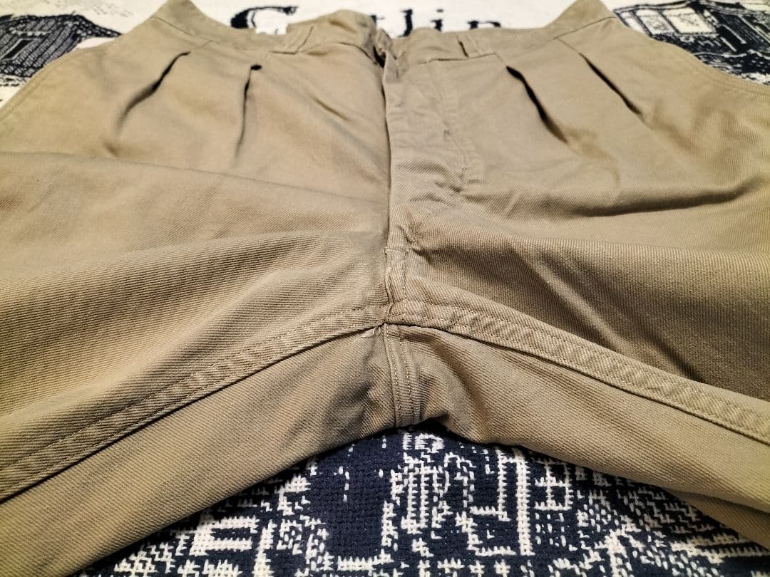 【実物】フランス軍　M52チノパンツ　サイズ３４　後期タイプ