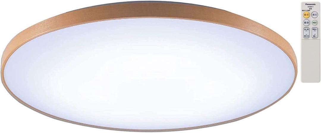 パナソニック LEDシーリングライト 調光・調色~12畳 ミディアムブラウン