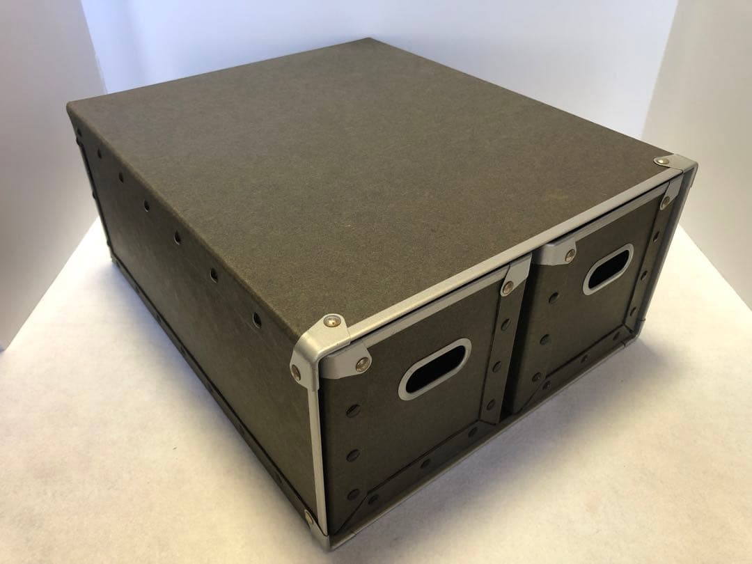 無印良品 硬質パルプボックス 3個セット 引出式 CD収納 深型