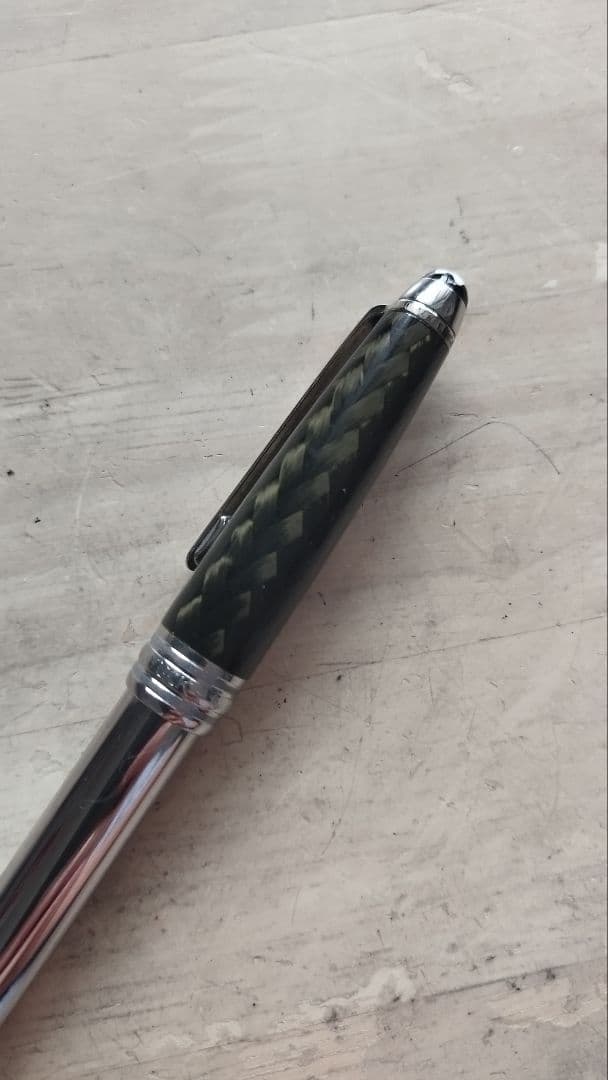 レア　モンブラン ソリテール カーボン スチール ボールペン 　ローラーボール