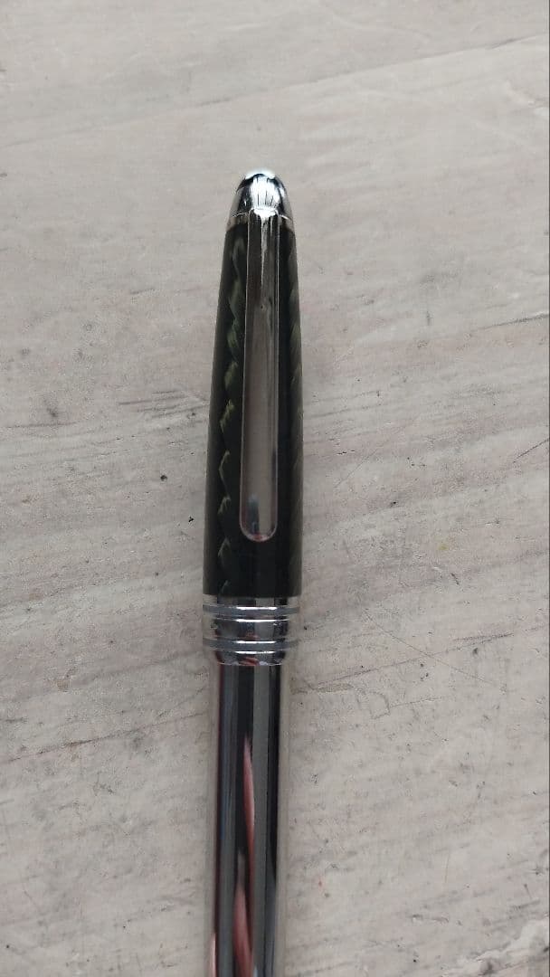 レア　モンブラン ソリテール カーボン スチール ボールペン 　ローラーボール