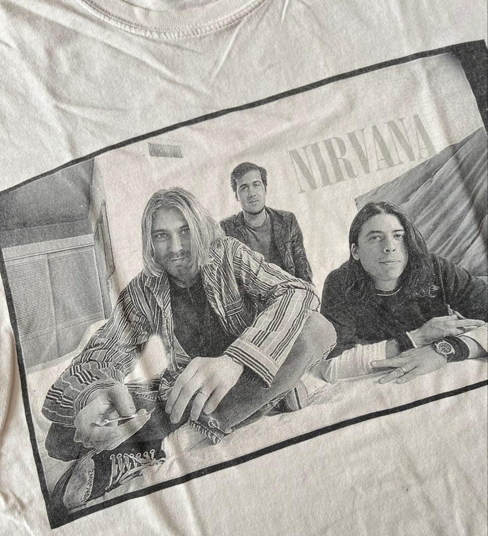 NIRVANA 1996年 復刻 ヴィンテージ グループフォト Tシャツ M