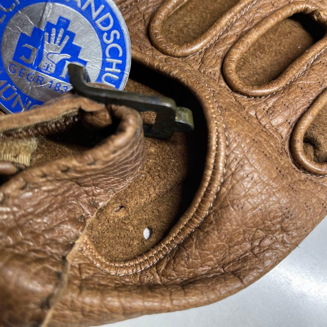 ROECKL ペッカリー革 ドライビング グローブ　一枚革　ブラウン色