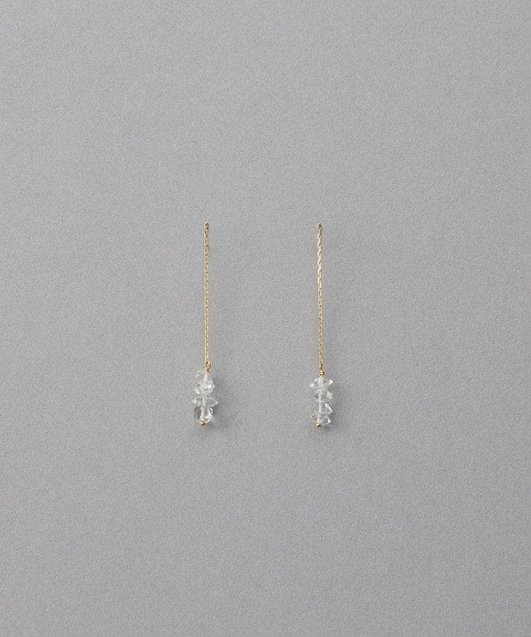 【未開封・ギフト仕様】ete [シャンデリア] K18YG クォーツ ピアス