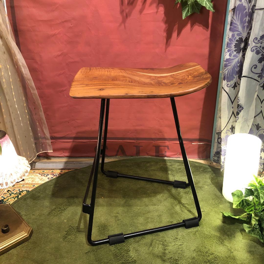 インダストリアル系　アカシアソリッド鉄脚　MASARAスタイル