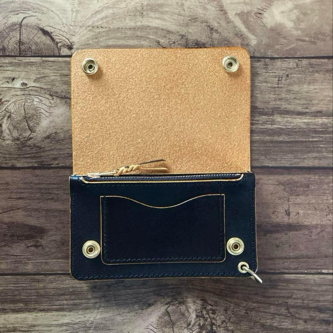 【はーる】COW CRUST トラッカーウォレット150（ミドル）2.5層